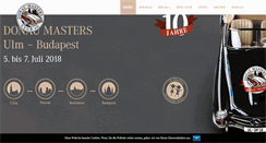Desktop Screenshot of donau-masters.de